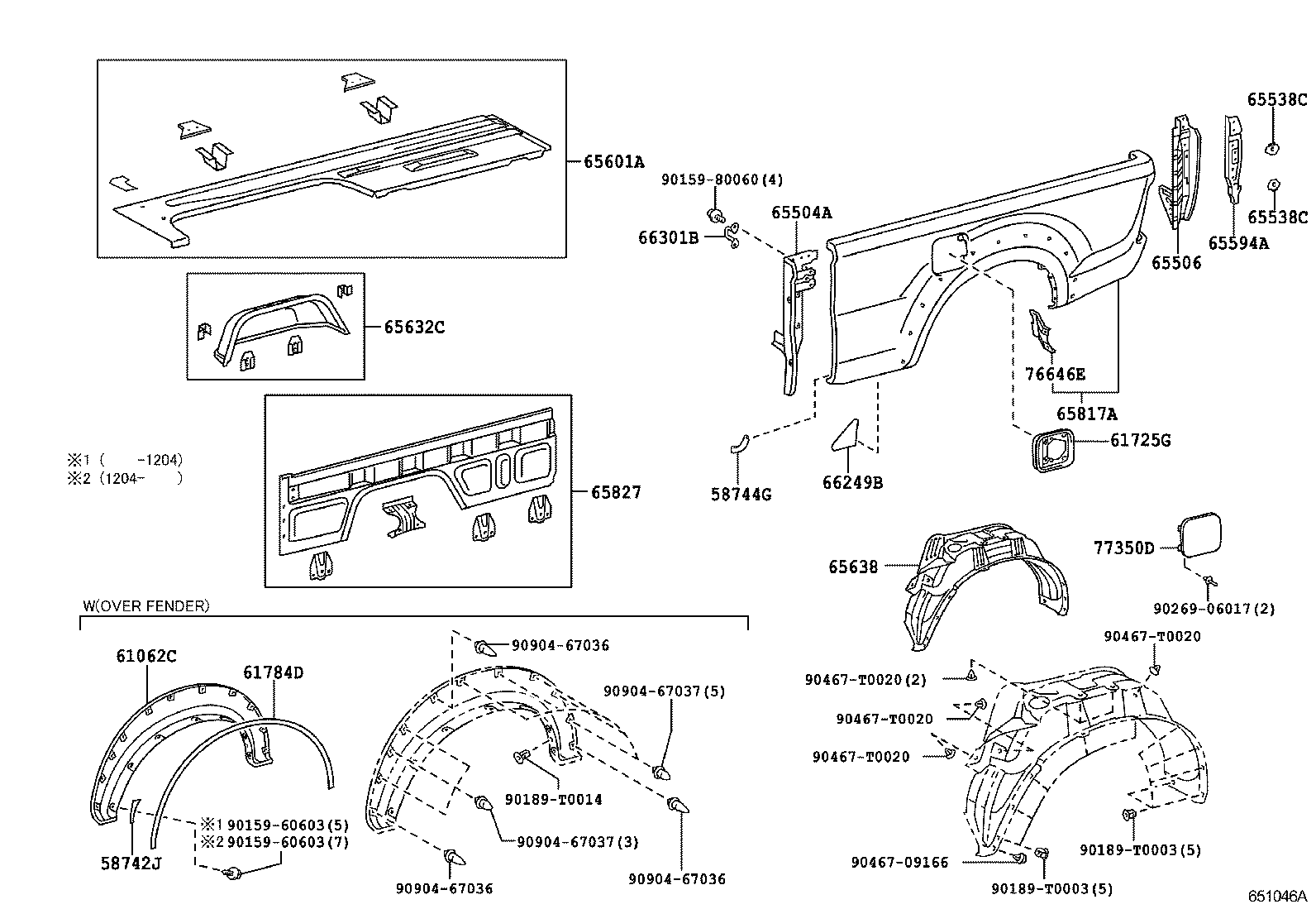  HILUX |  REAR BODY SIDE PANEL