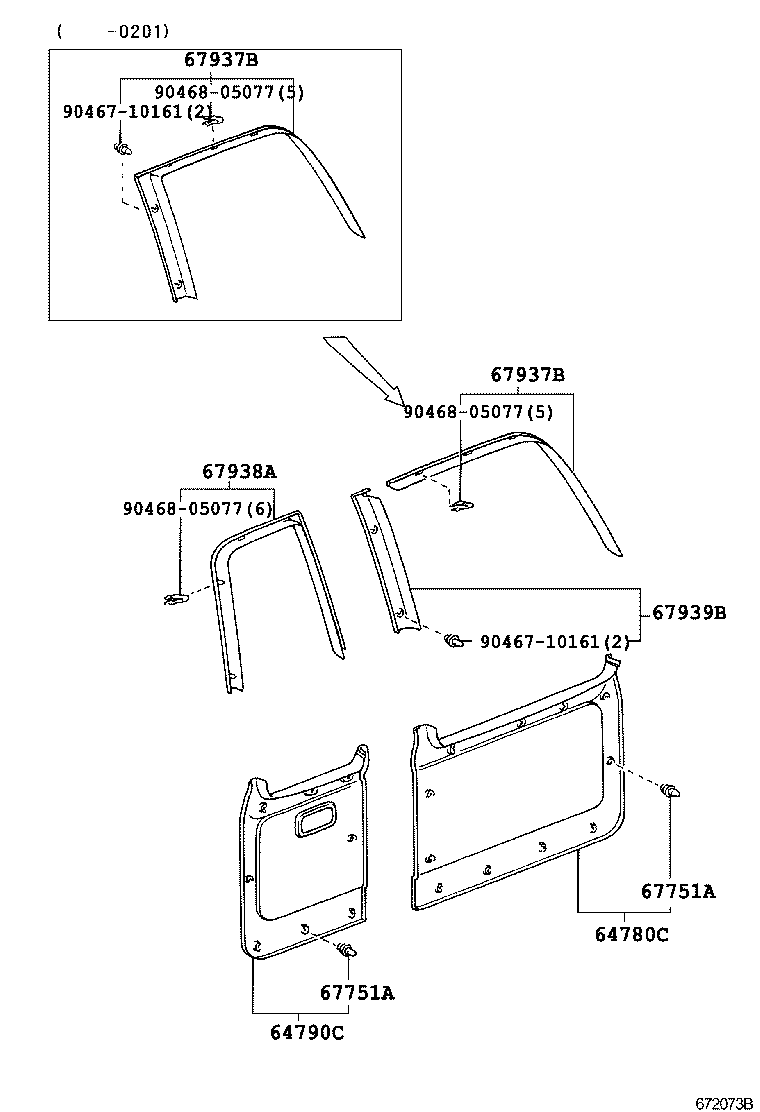  LAND CRUISER 100 |  BACK DOOR PANEL GLASS