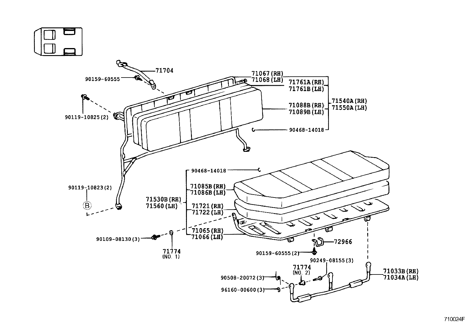  LAND CRUISER 90 |  SEAT SEAT TRACK