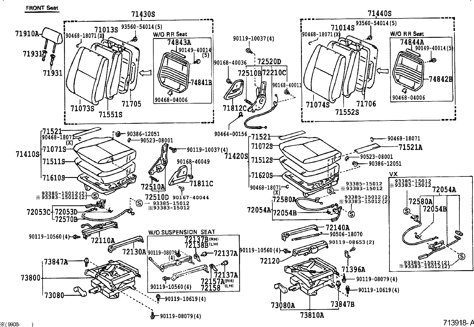  LAND CRUISER 70 |  SEAT SEAT TRACK