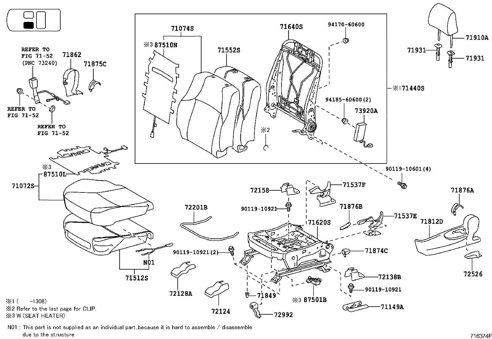  LAND CRUISER 150 |  SEAT SEAT TRACK