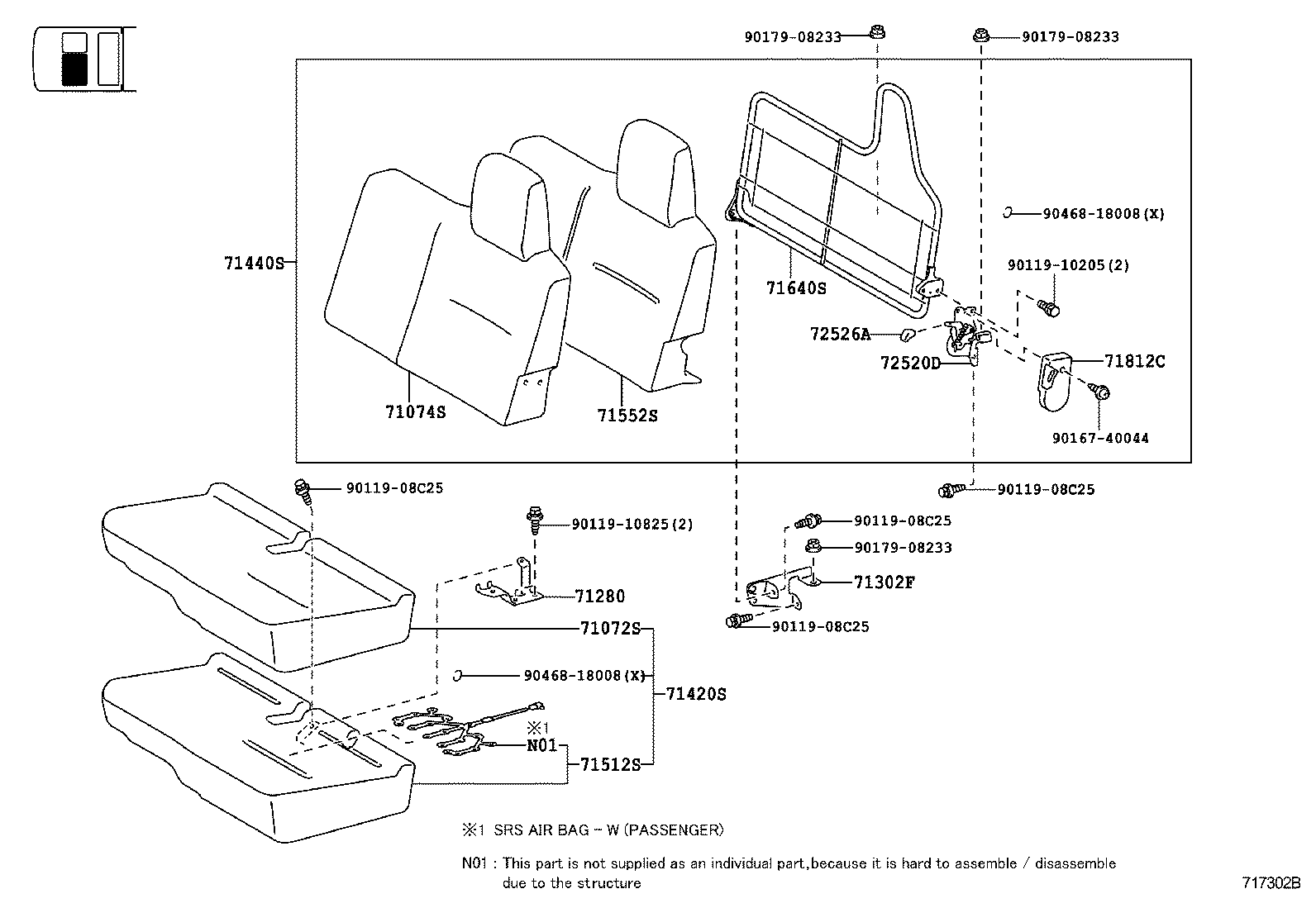  DYNA |  SEAT SEAT TRACK