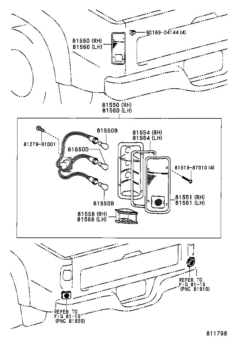  HILUX |  REAR COMBINATION LAMP