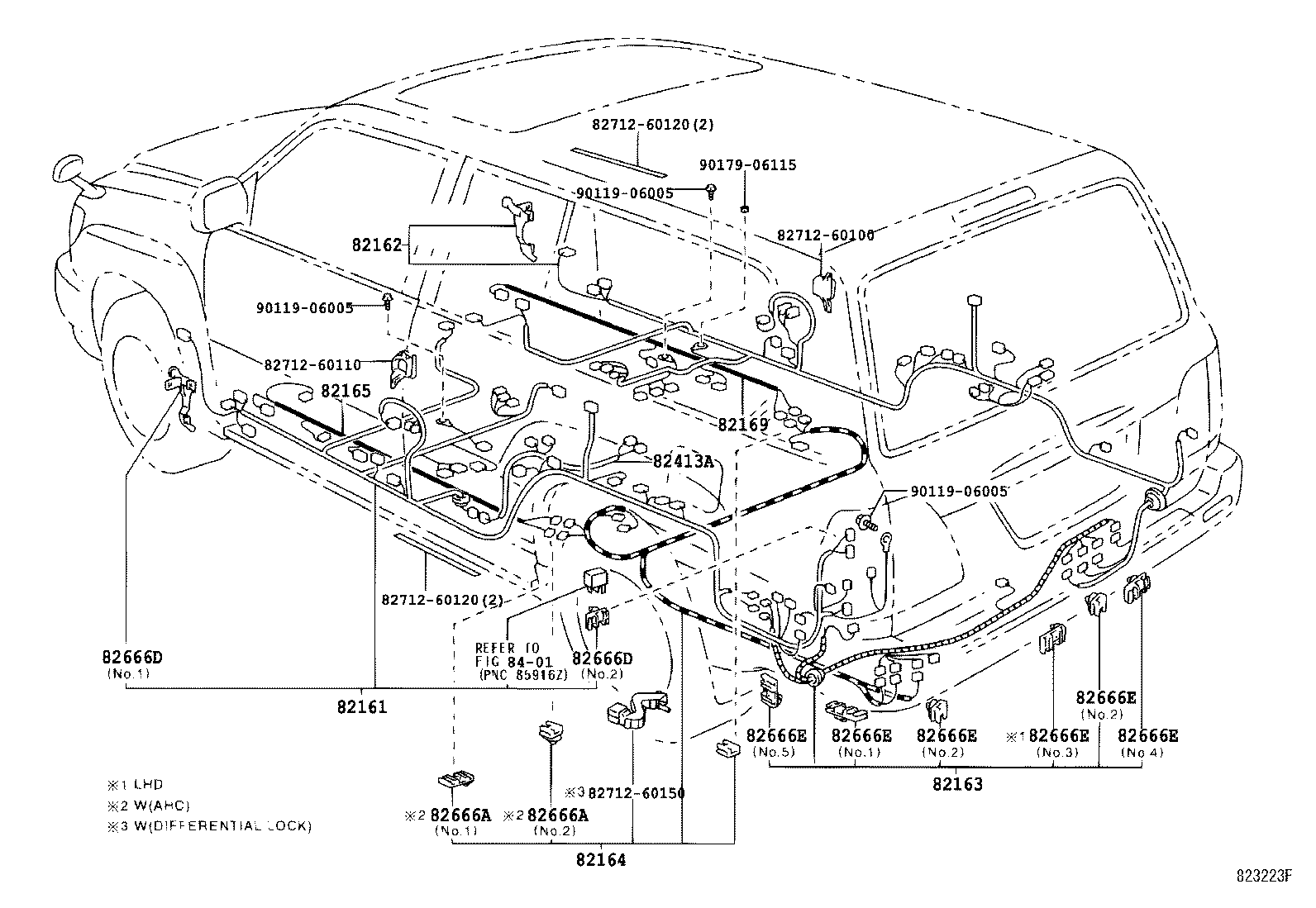  LAND CRUISER 100 105 |  WIRING CLAMP