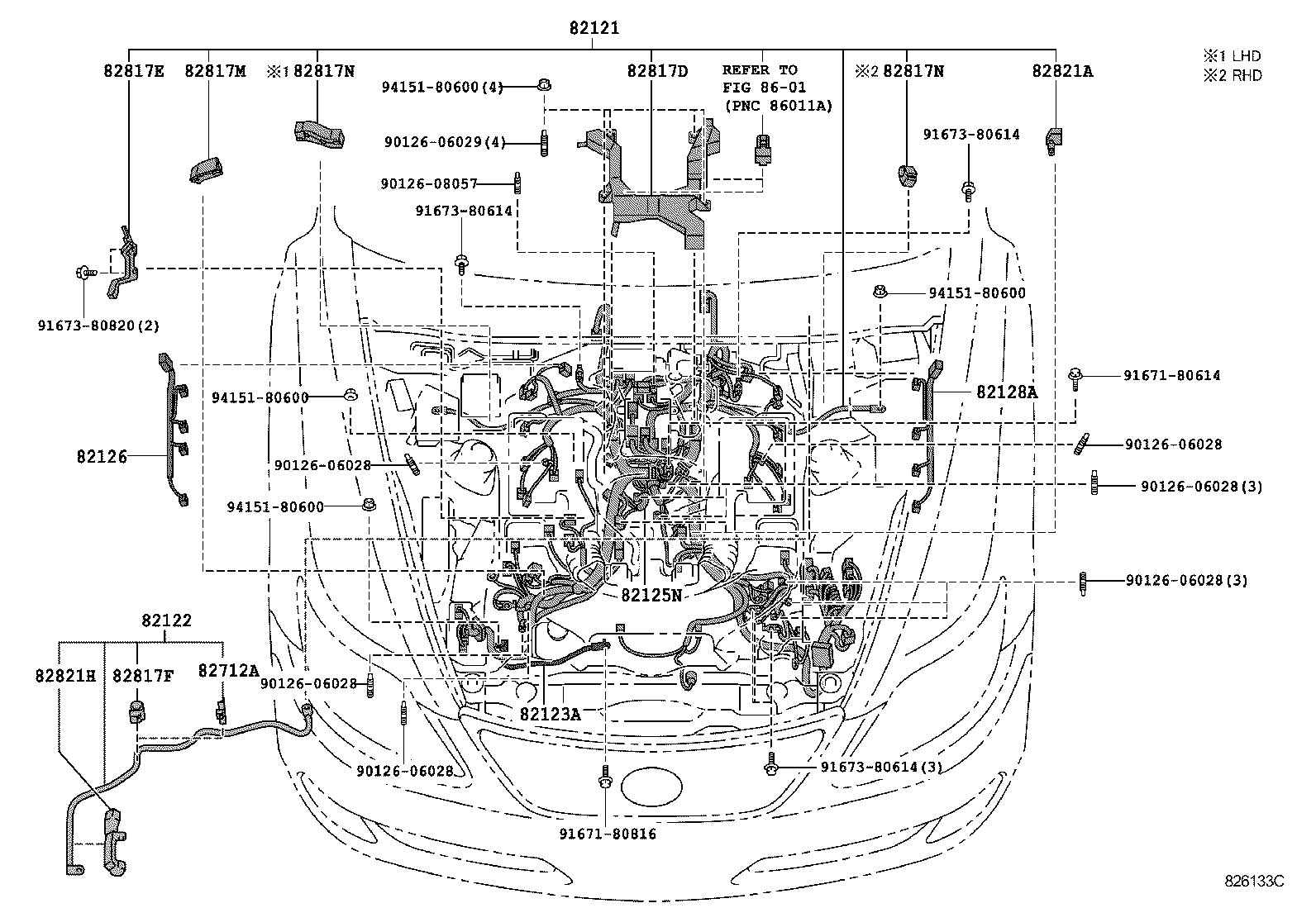  LS460 460L |  WIRING CLAMP