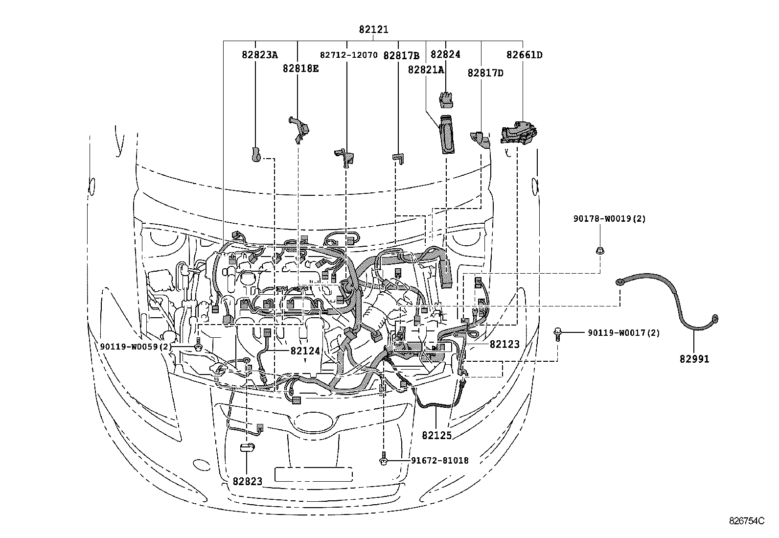  AURIS HYBRID UKP |  WIRING CLAMP