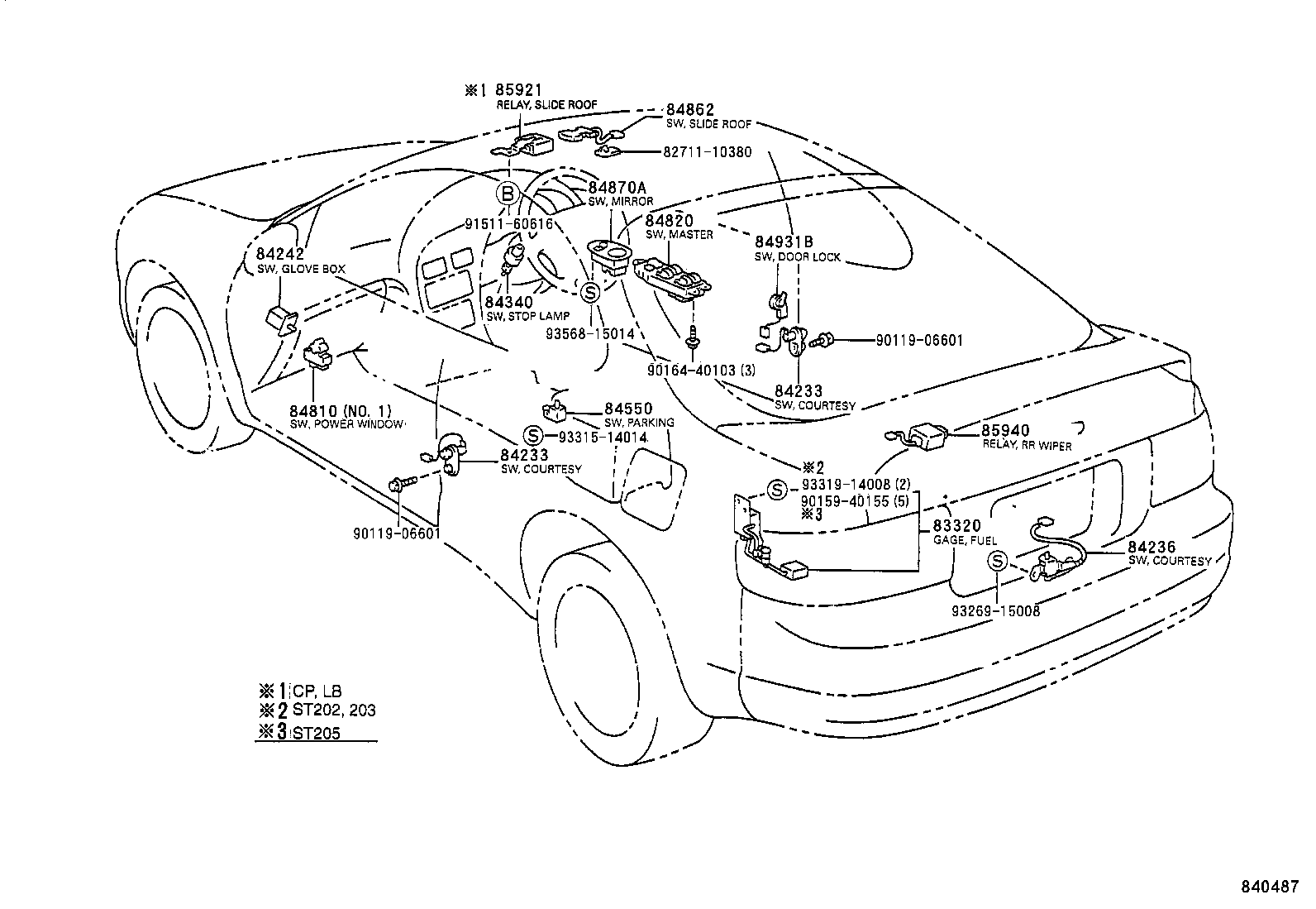  CELICA |  SWITCH RELAY COMPUTER