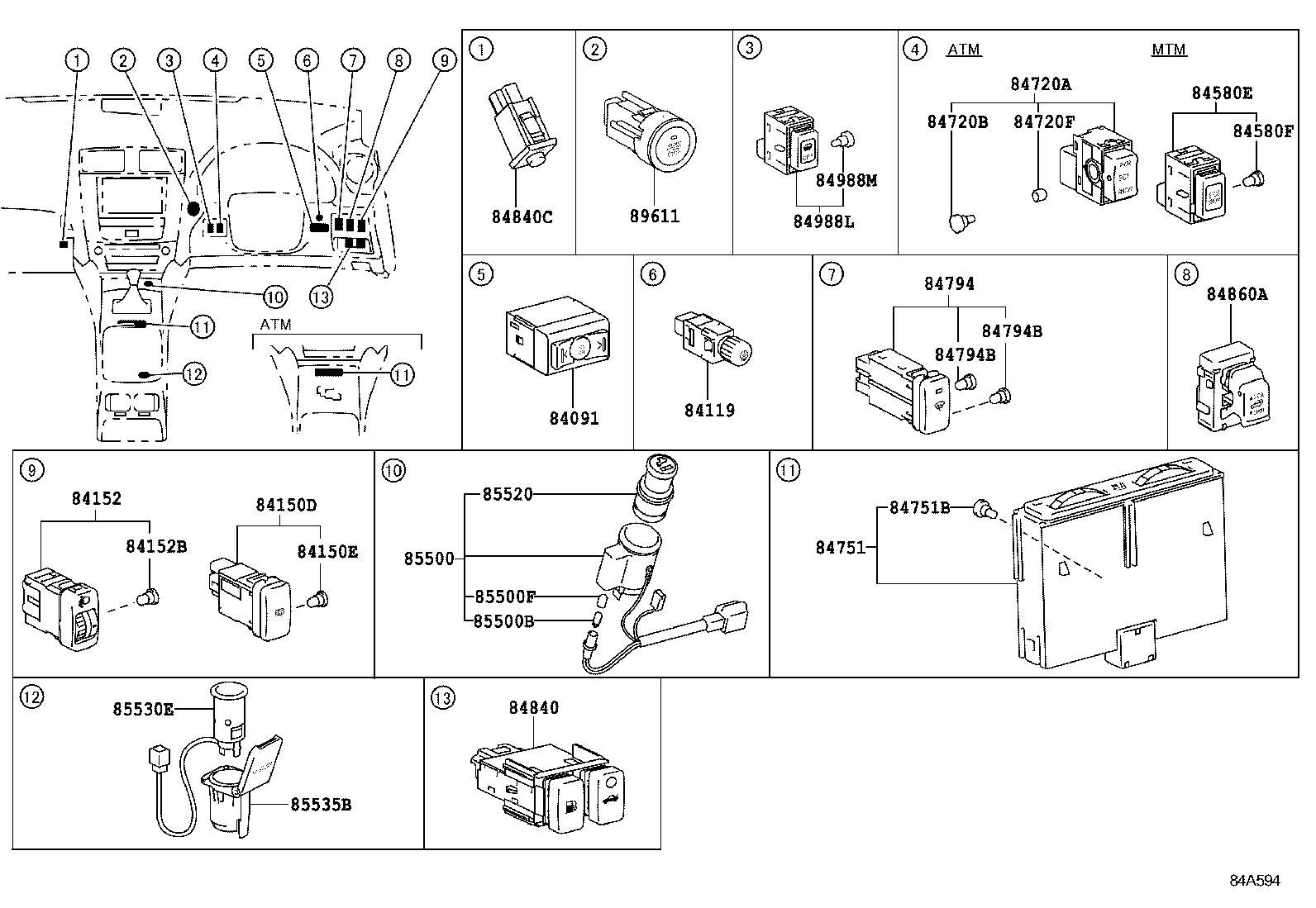  IS250C |  SWITCH RELAY COMPUTER