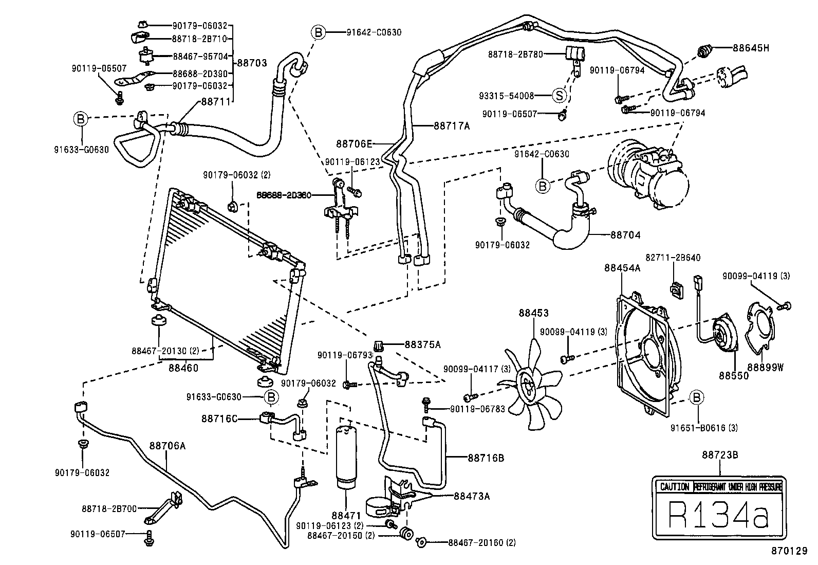  CELICA |  HEATING AIR CONDITIONING COOLER PIPING