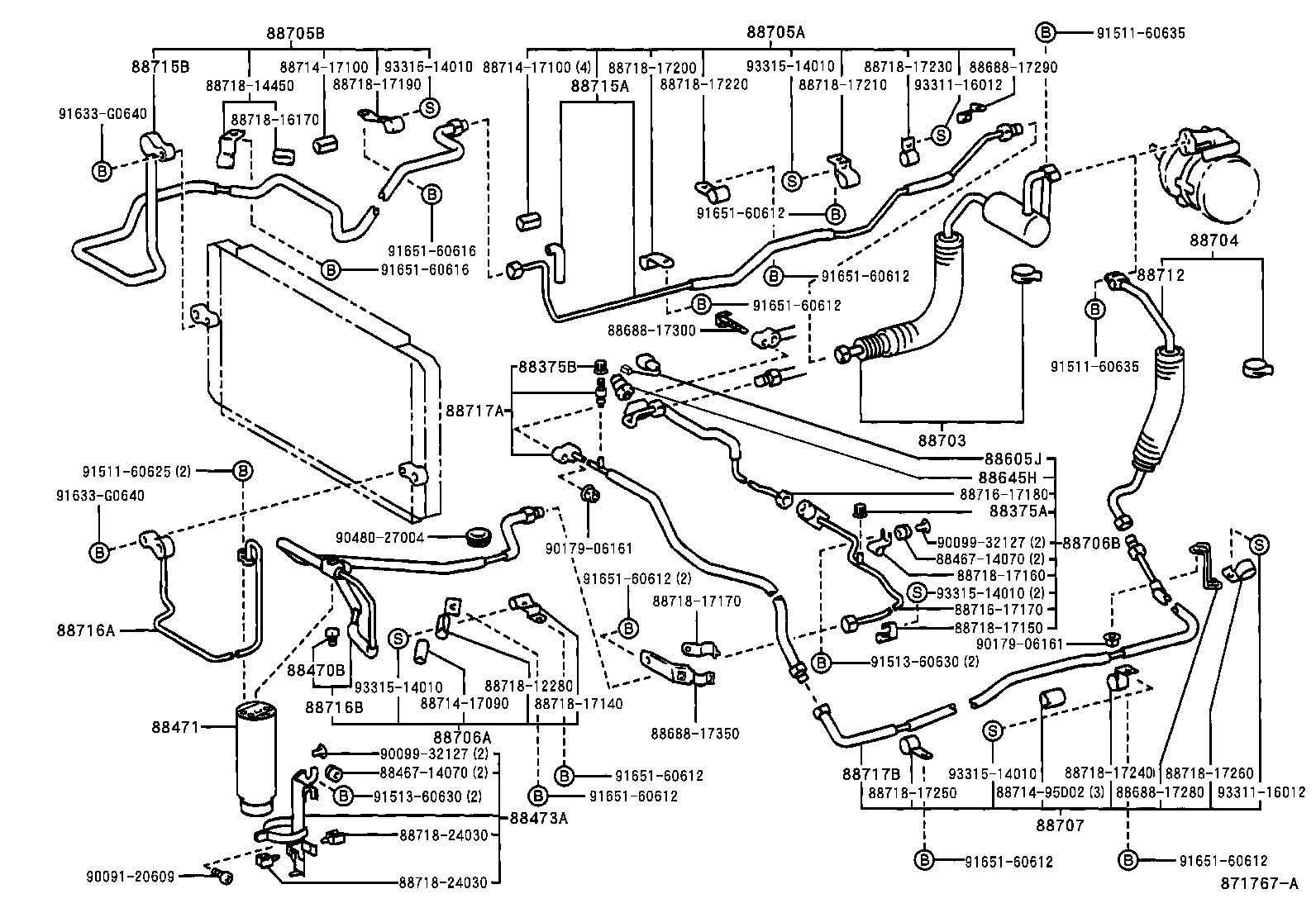  MR2 |  HEATING AIR CONDITIONING COOLER PIPING