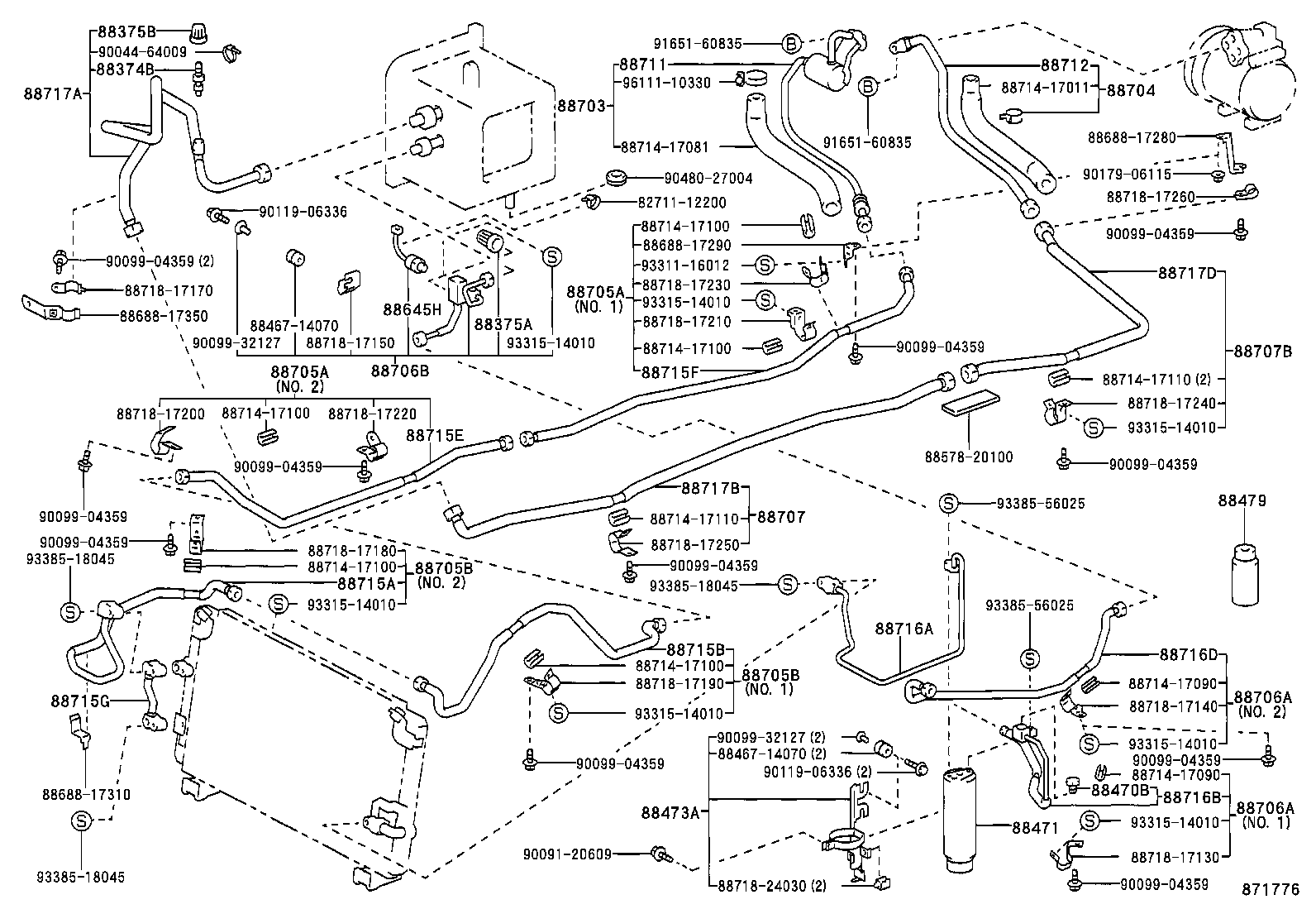  MR2 |  HEATING AIR CONDITIONING COOLER PIPING