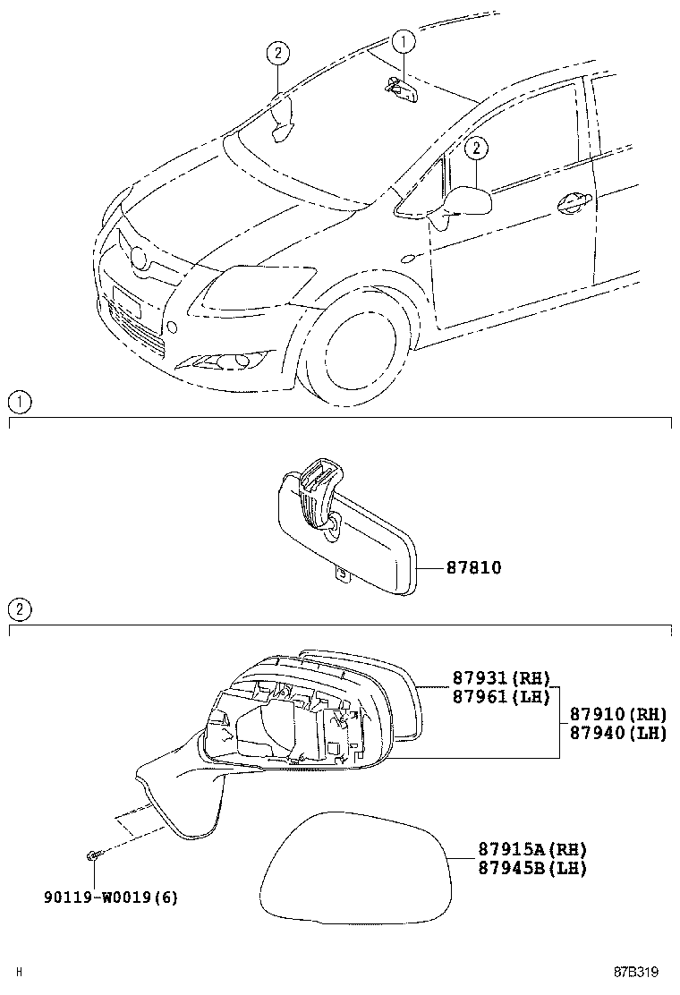  AURIS HYBRID UKP |  MIRROR