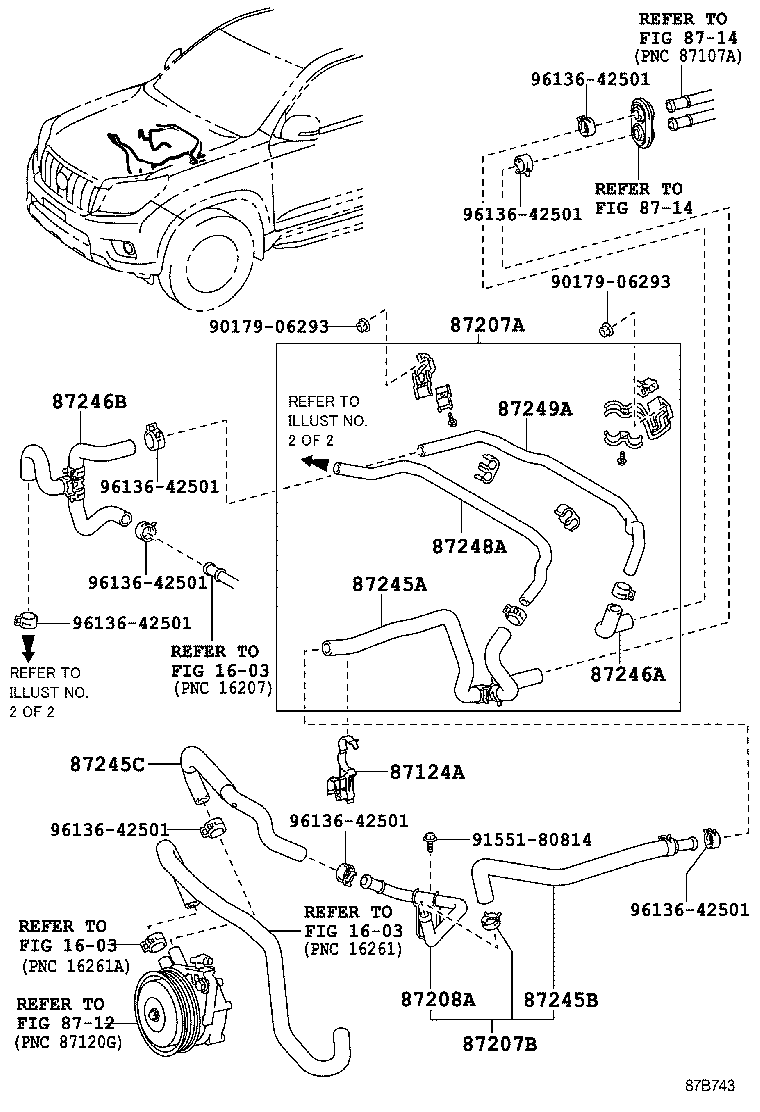  LAND CRUISER 150 |  HEATING AIR CONDITIONING WATER PIPING