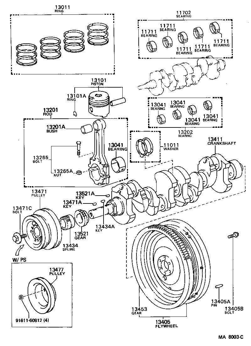  LAND CRUISER 70 |  CRANKSHAFT PISTON