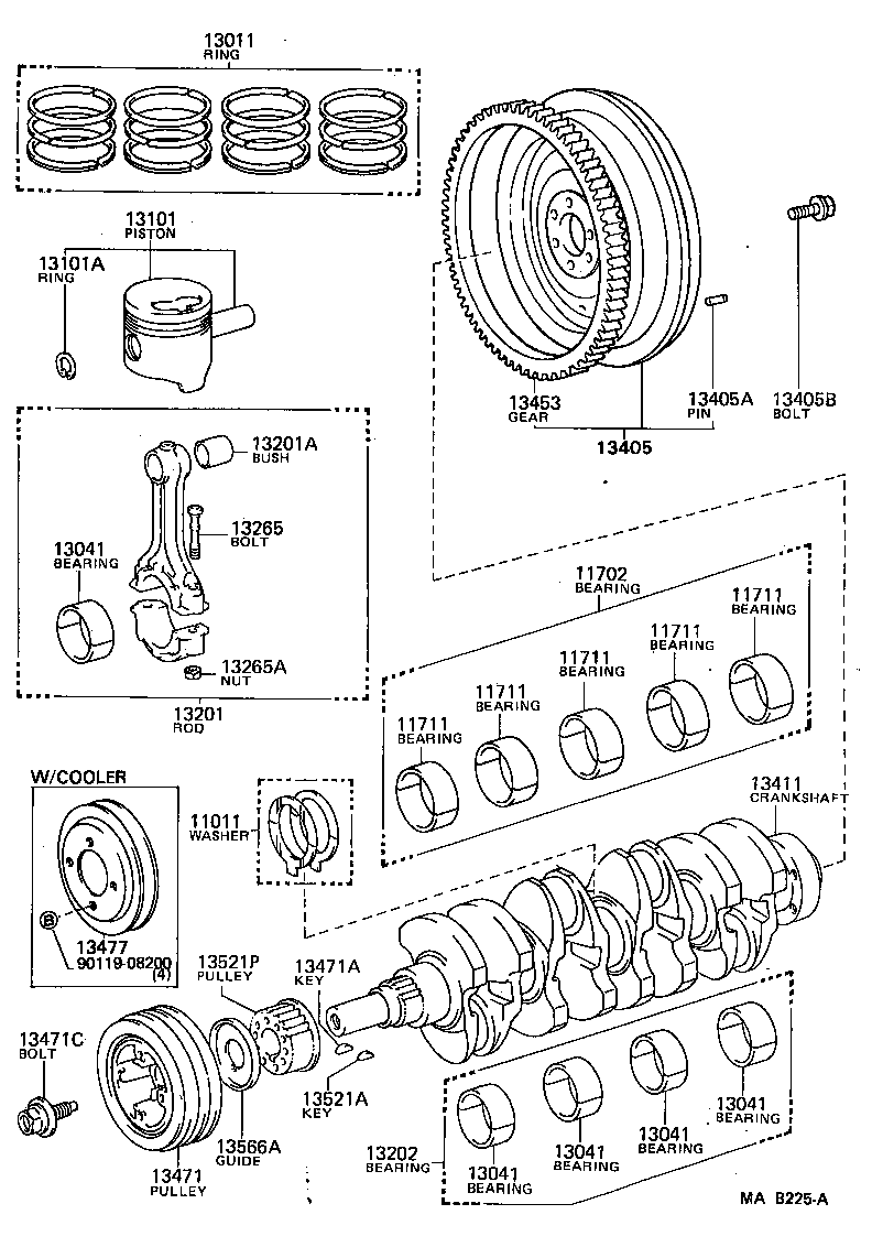  LAND CRUISER 70 |  CRANKSHAFT PISTON