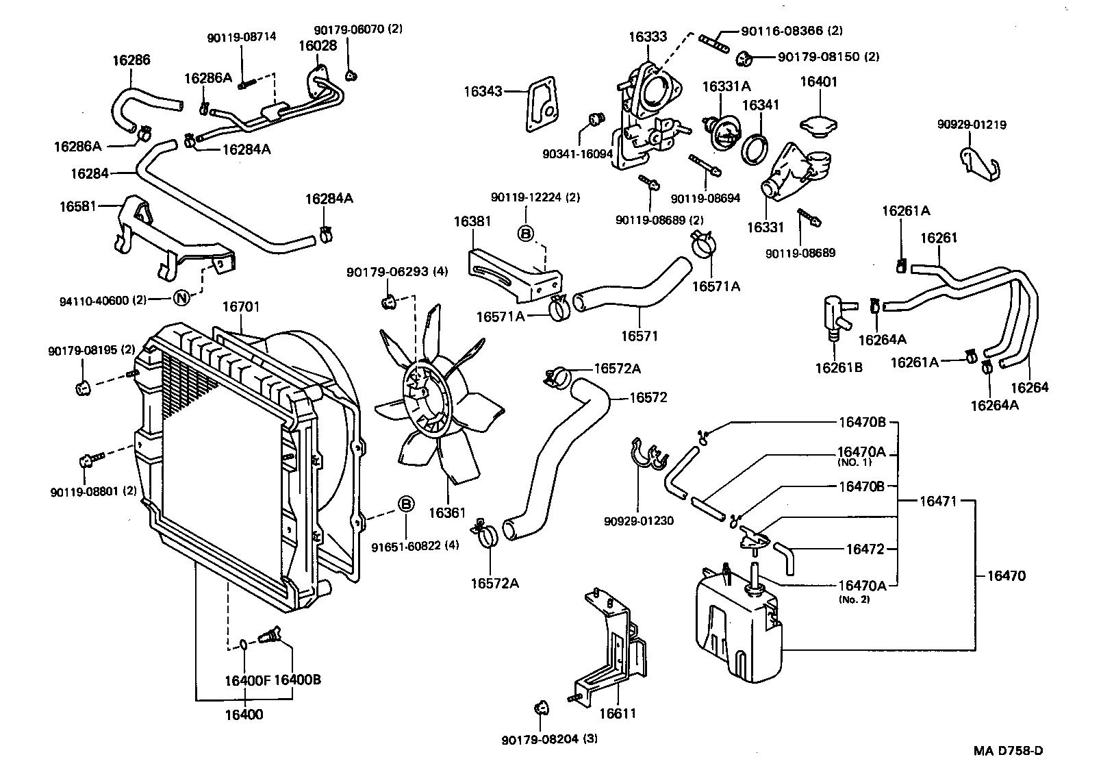  LAND CRUISER 70 |  RADIATOR WATER OUTLET