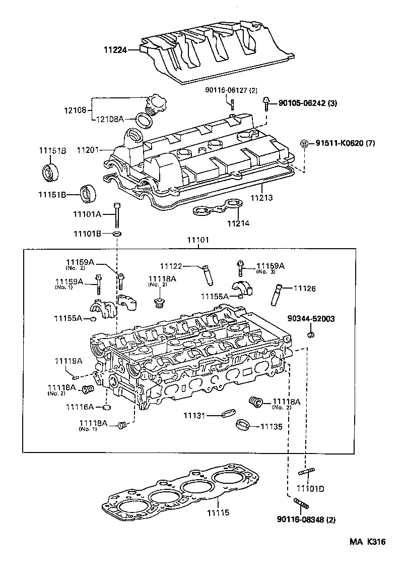  MR2 |  CYLINDER HEAD