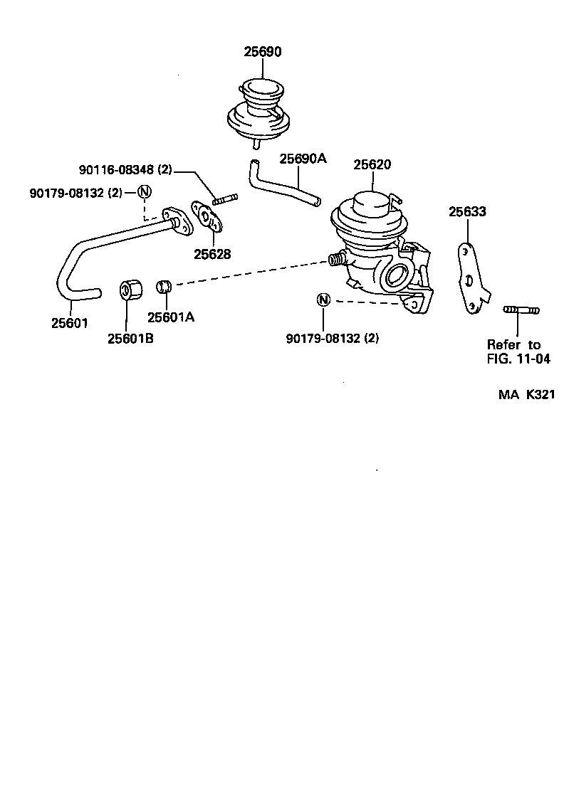  MR2 |  EXHAUST GAS RECIRCULATION SYSTEM