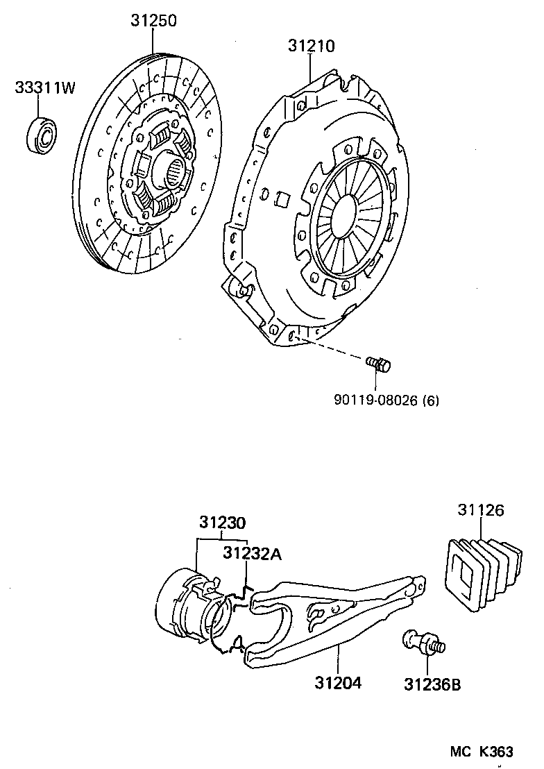  LAND CRUISER 70 |  CLUTCH RELEASE FORK