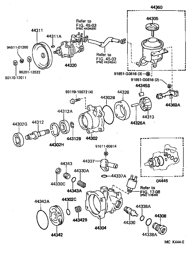  LAND CRUISER 70 |  VANE PUMP RESERVOIR POWER STEERING