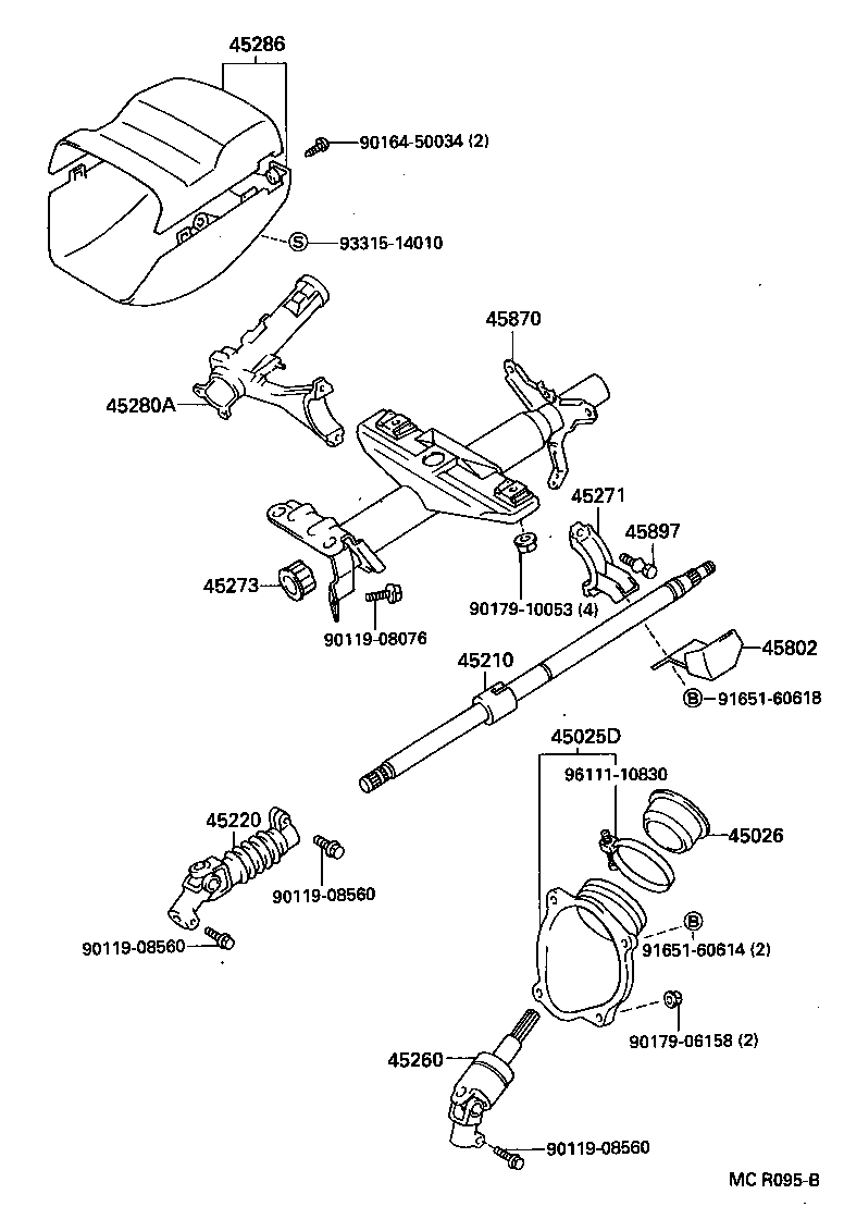  CELICA |  STEERING COLUMN SHAFT