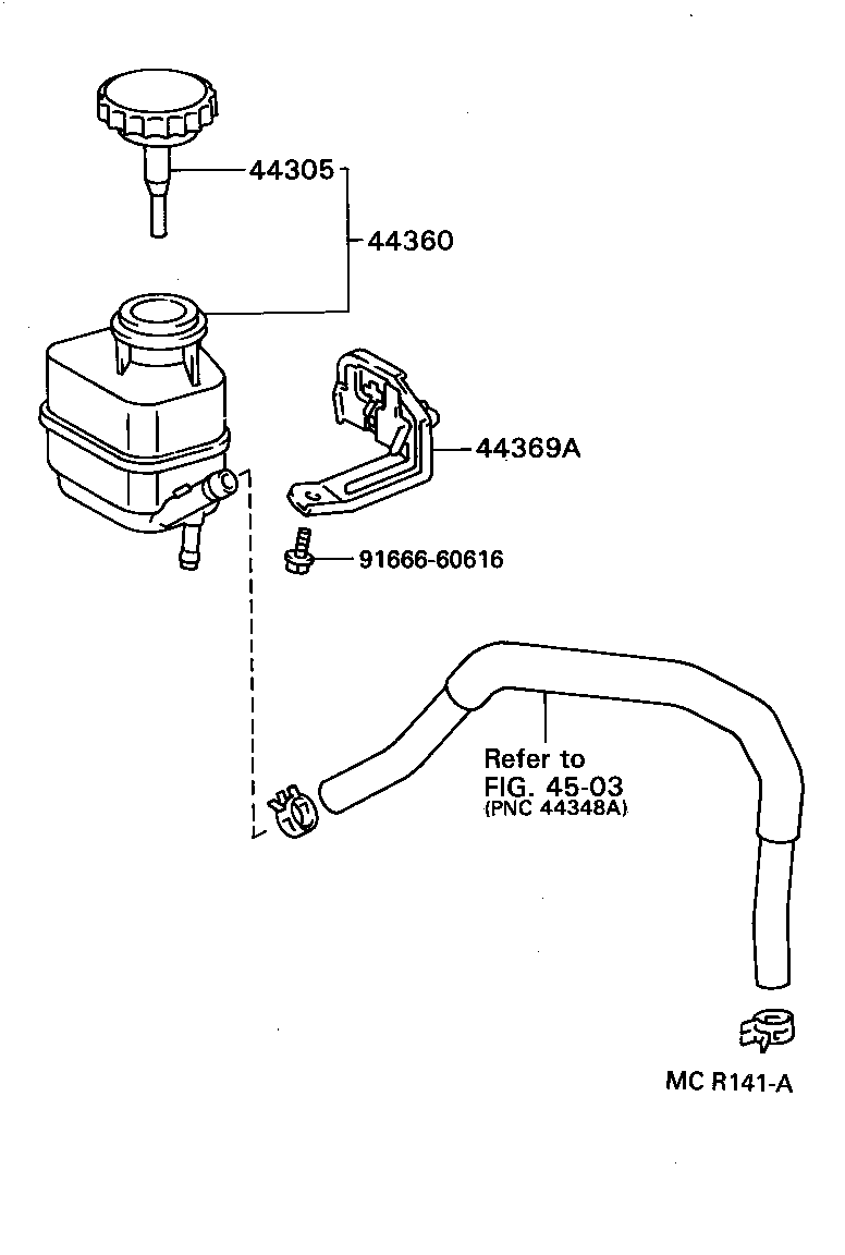  CELICA |  VANE PUMP RESERVOIR POWER STEERING