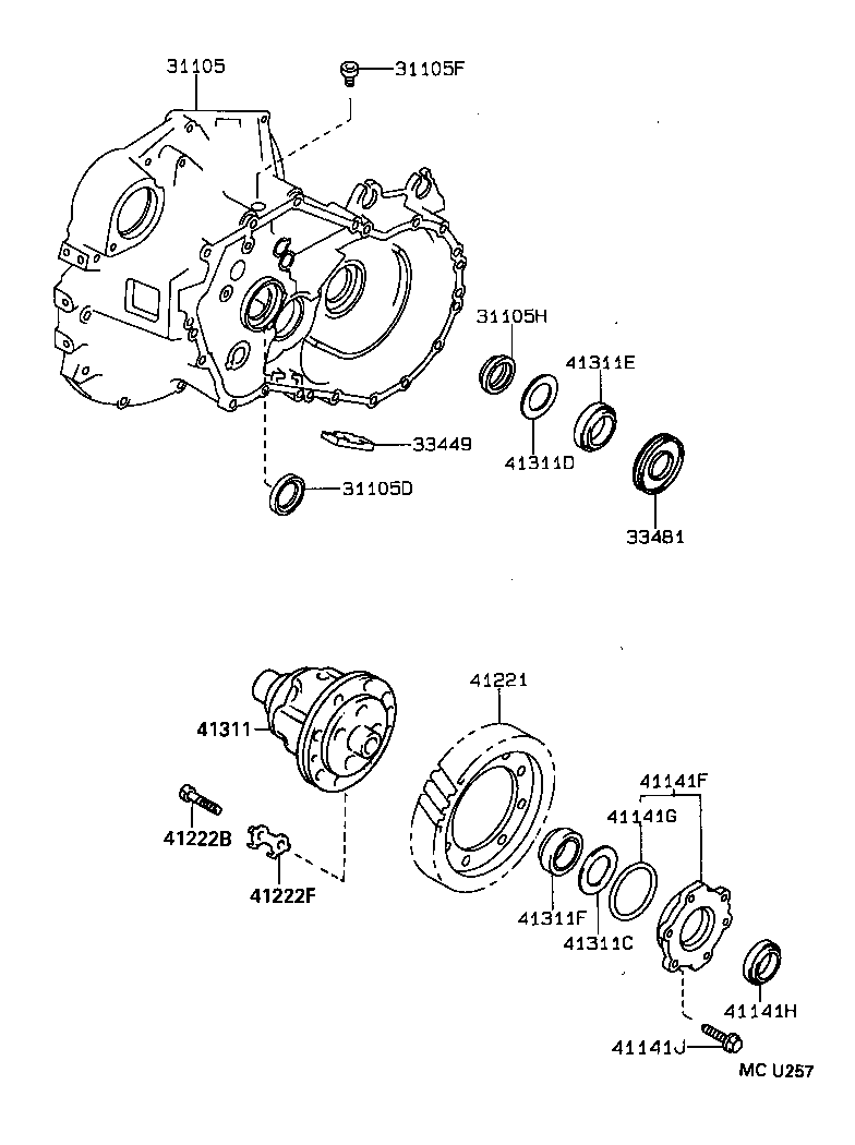  CELICA |  FRONT AXLE HOUSING DIFFERENTIAL