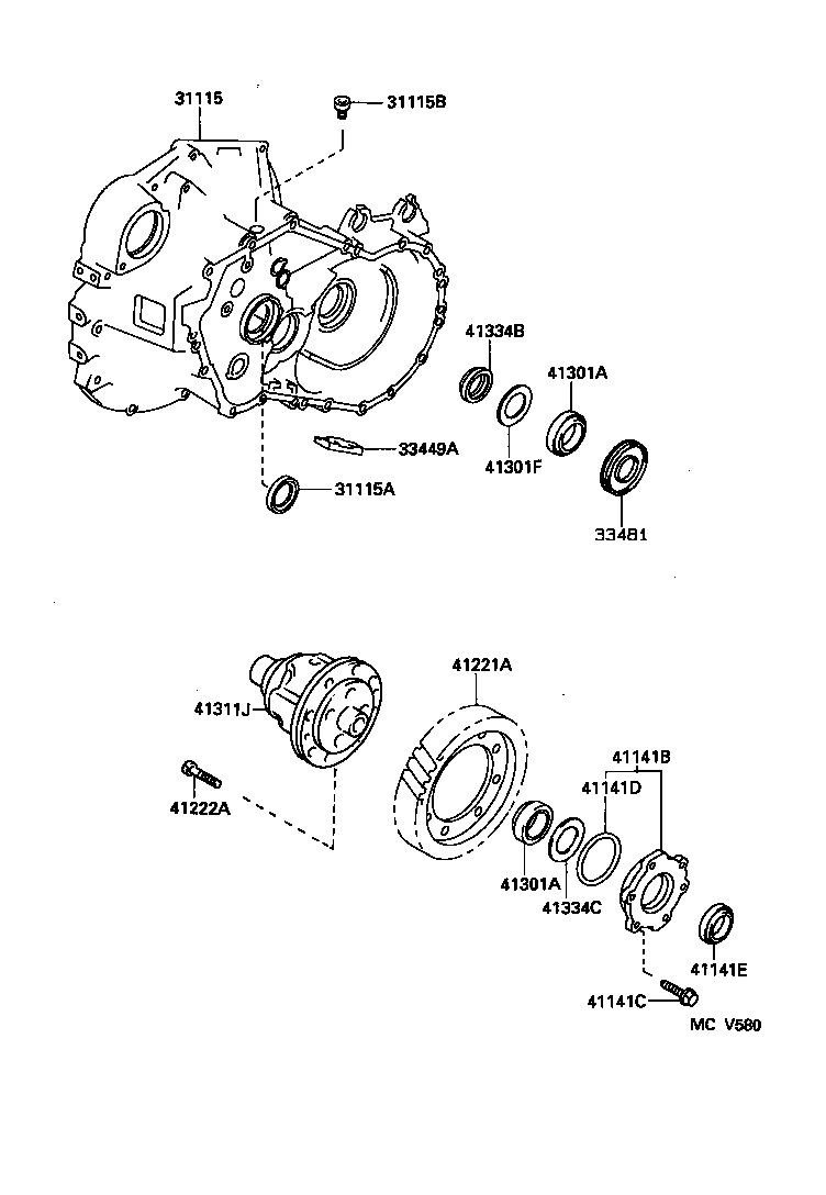  MR2 |  REAR AXLE HOUSING DIFFERENTIAL