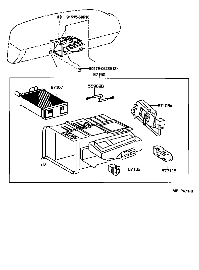  MR2 |  HEATING AIR CONDITIONING HEATER UNIT BLOWER