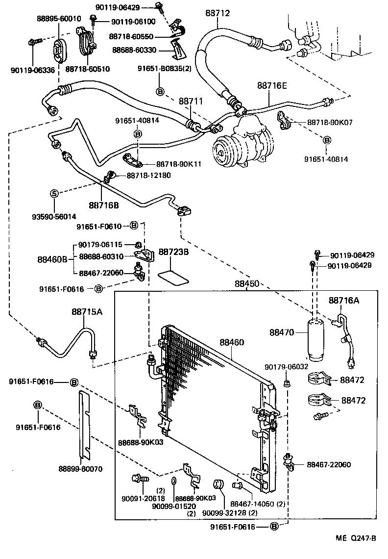  LAND CRUISER 70 |  HEATING AIR CONDITIONING COOLER PIPING