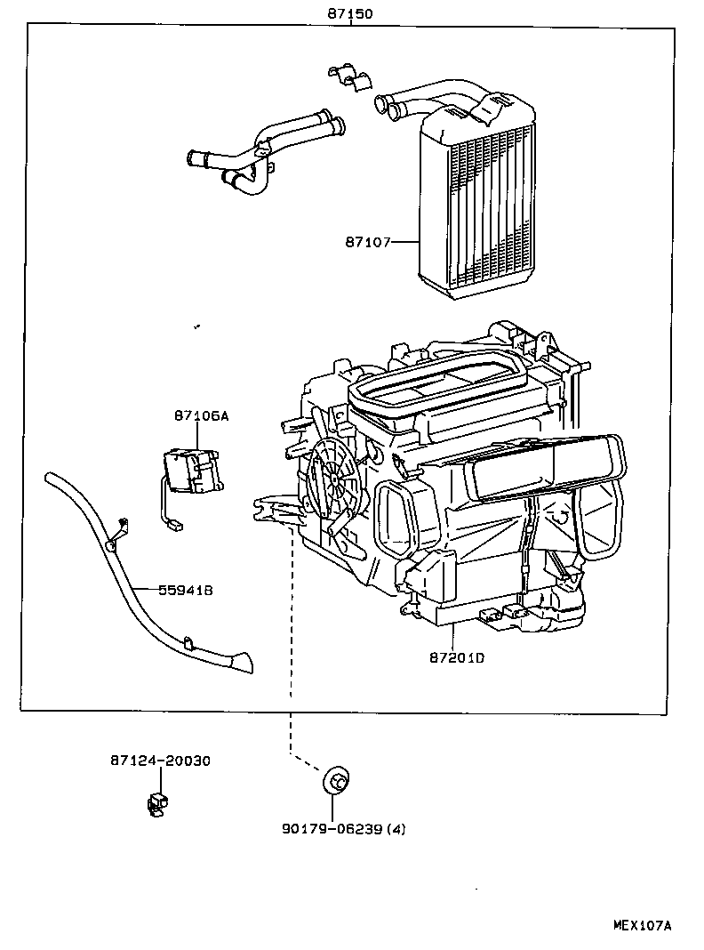  CELICA |  HEATING AIR CONDITIONING HEATER UNIT BLOWER