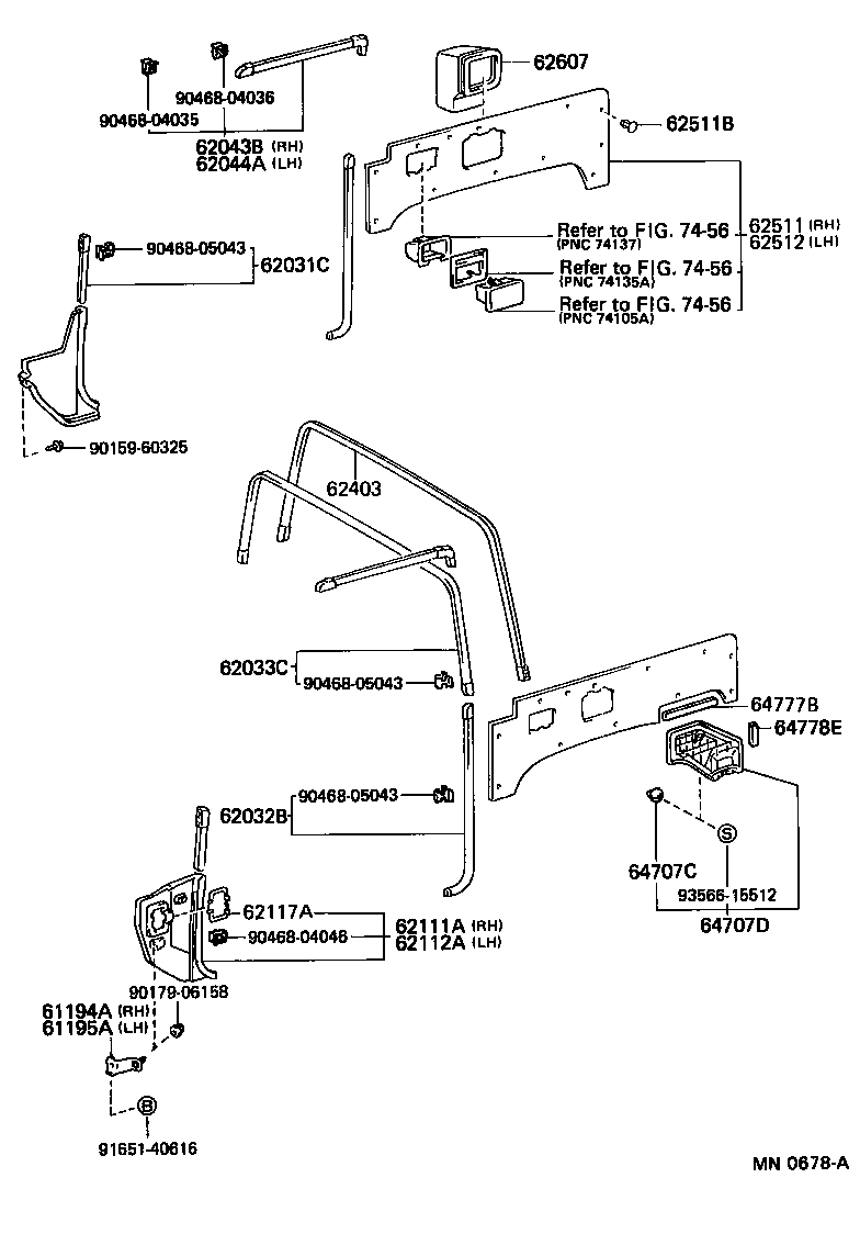  LAND CRUISER 70 |  INSIDE TRIM BOARD