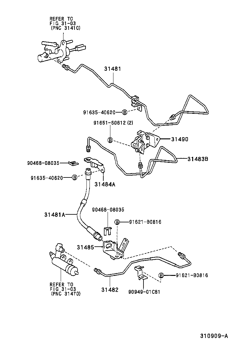  YARIS JPP |  CLUTCH PEDAL FLEXIBLE HOSE