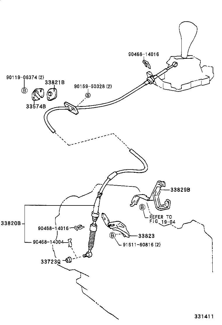  CAMRY |  SHIFT LEVER RETAINER