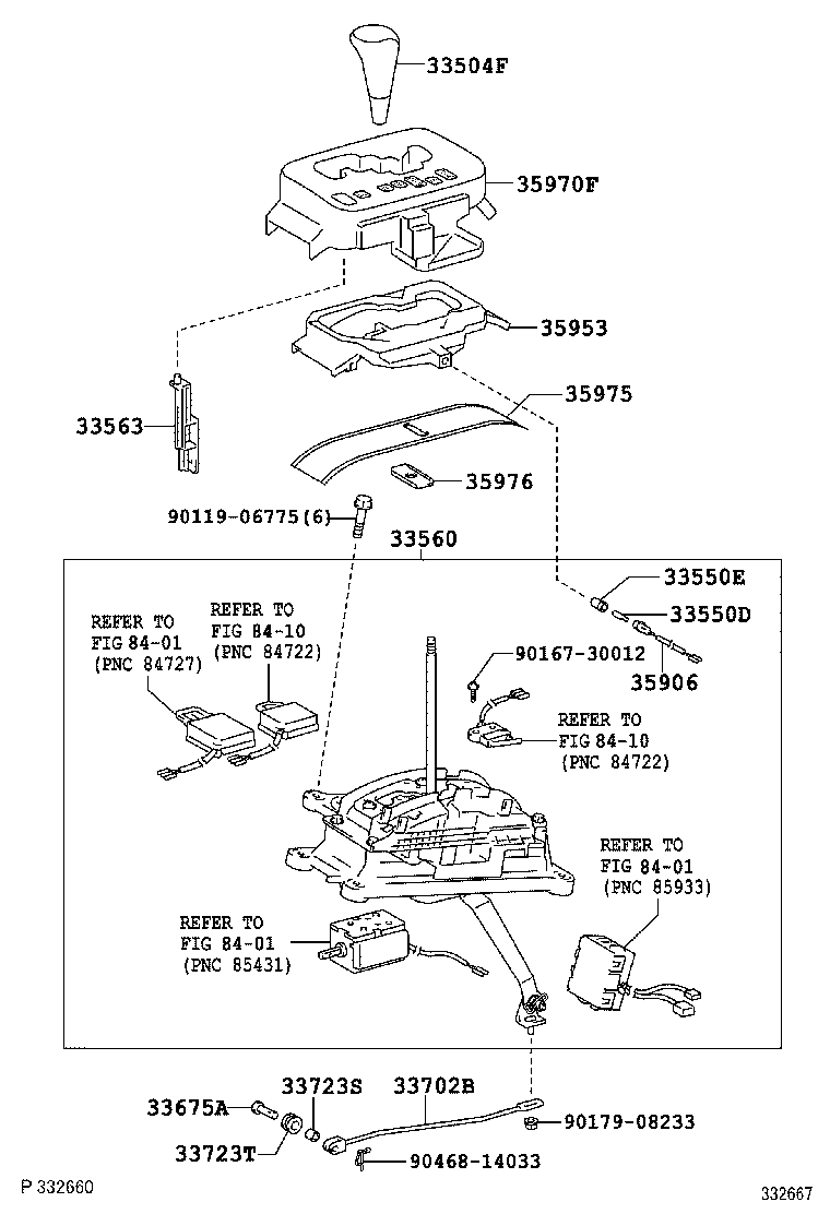  LX470 |  SHIFT LEVER RETAINER