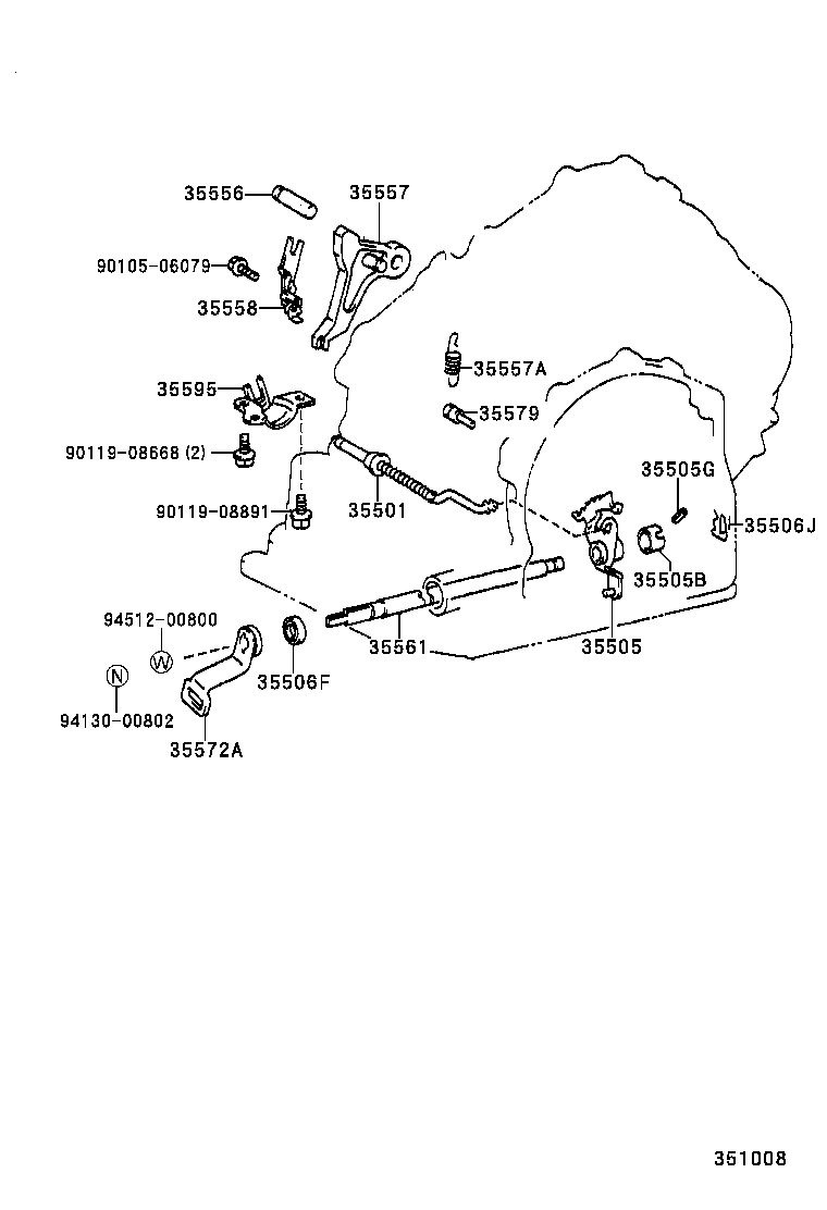  RX300 |  THROTTLE LINK VALVE LEVER ATM