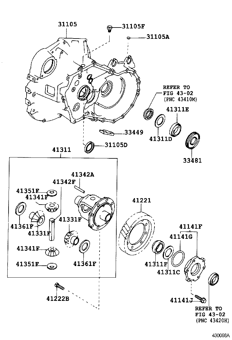  PICNIC |  FRONT AXLE HOUSING DIFFERENTIAL