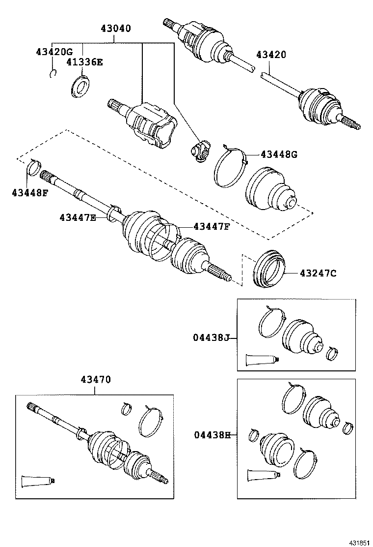  CAMRY JPP |  FRONT DRIVE SHAFT