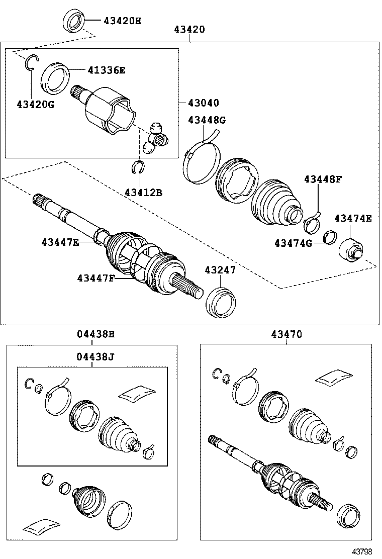  PRIUS PLUG IN HBD |  FRONT DRIVE SHAFT