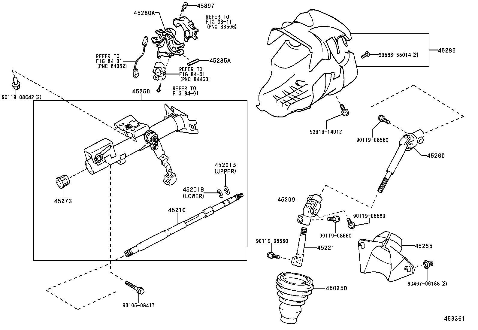  YARIS ECHO VERSO |  STEERING COLUMN SHAFT