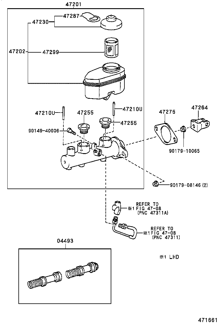  CAMRY |  BRAKE MASTER CYLINDER