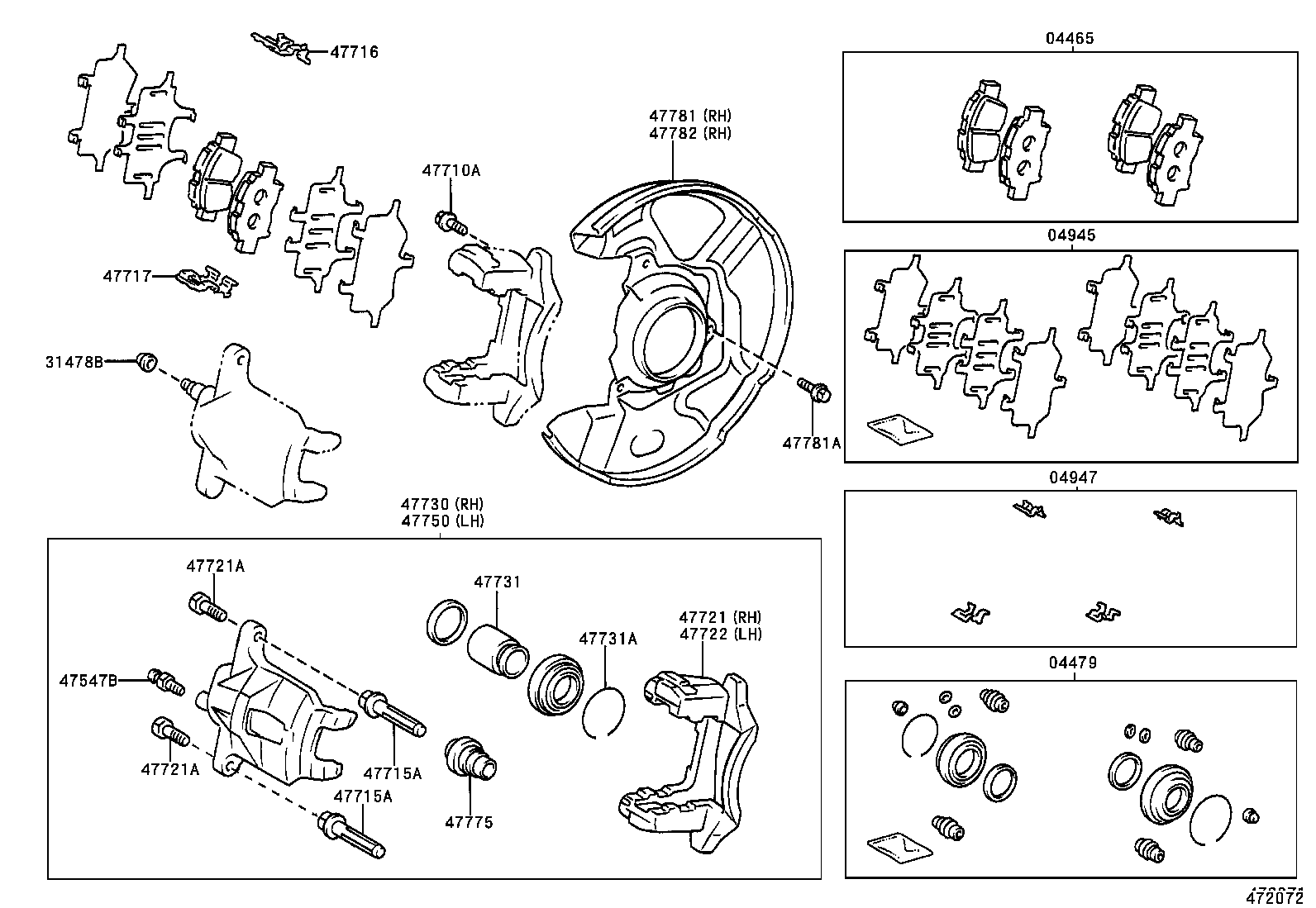  PRIUS |  FRONT DISC BRAKE CALIPER DUST COVER