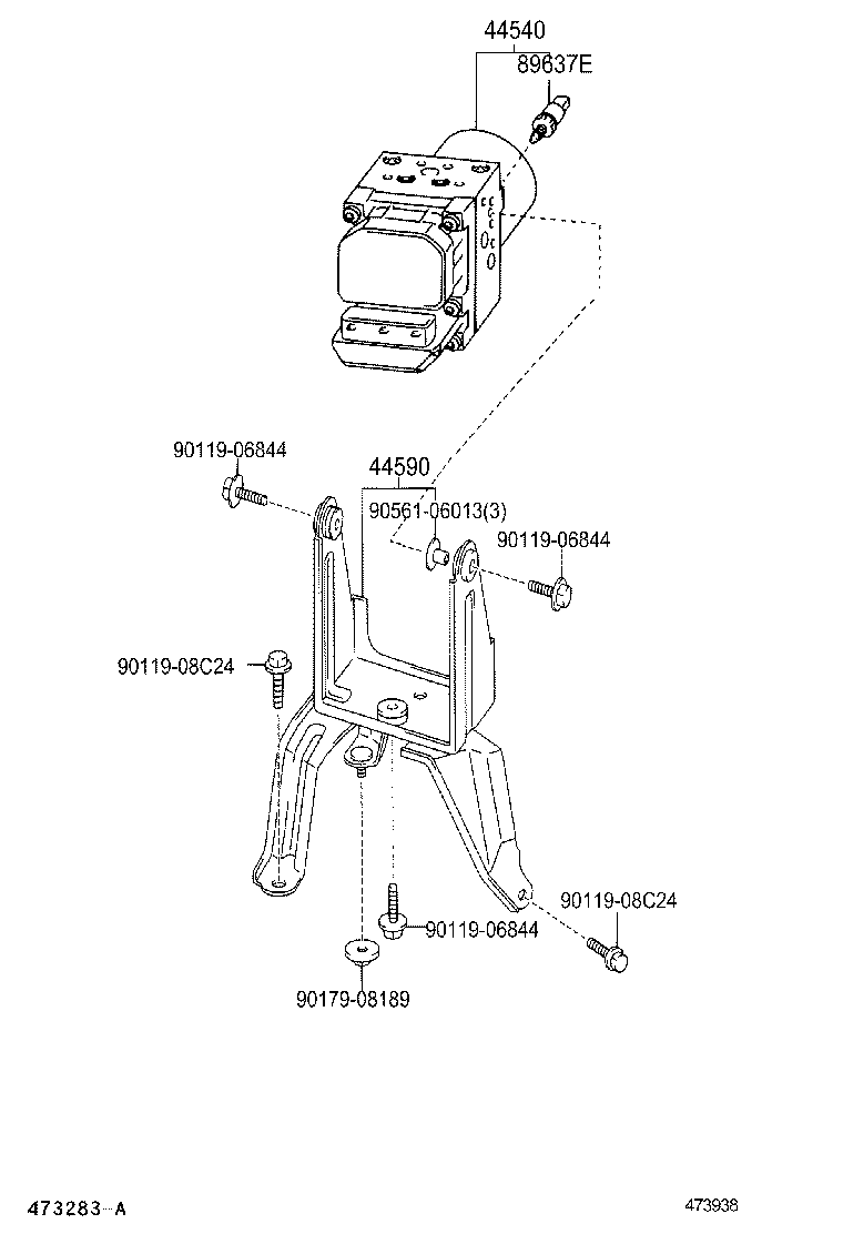  COROLLA SED WG JPP |  BRAKE TUBE CLAMP