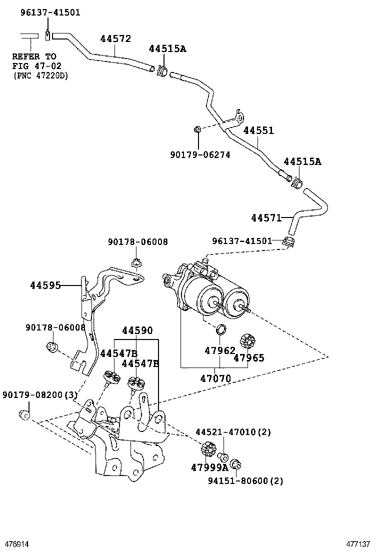  PRIUS PLUG IN HBD |  BRAKE TUBE CLAMP
