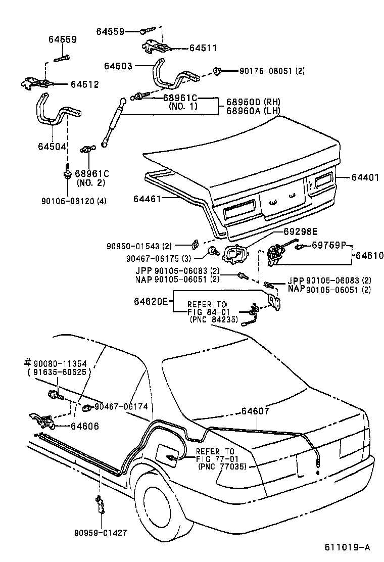  CAMRY JPP |  LUGGAGE COMPARTMENT DOOR LOCK