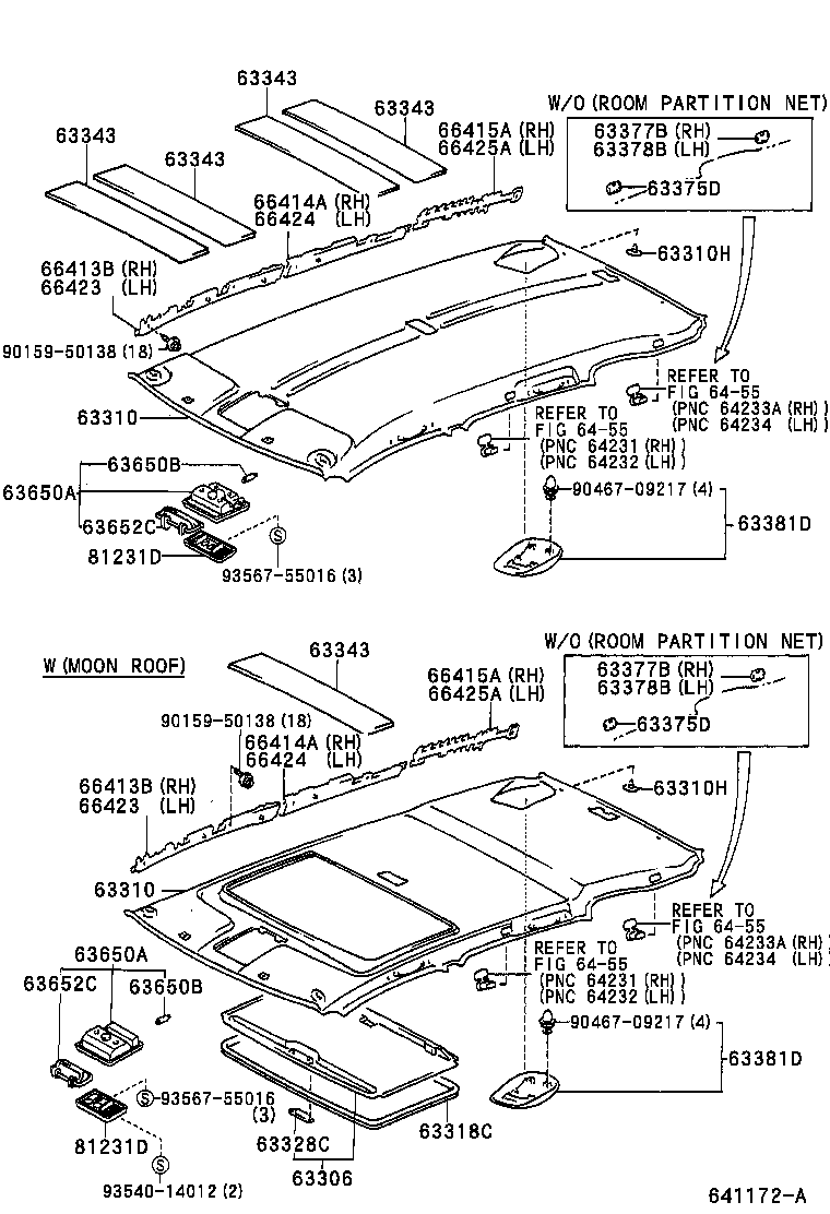  RAV4 |  ROOF HEADLINING SILENCER PAD