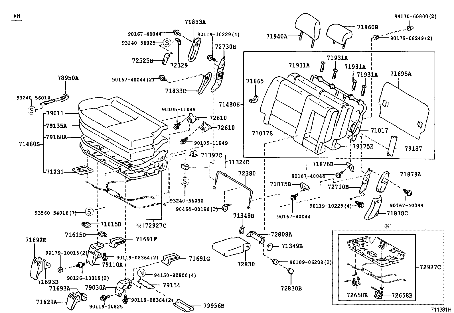  LAND CRUISER 90 |  SEAT SEAT TRACK