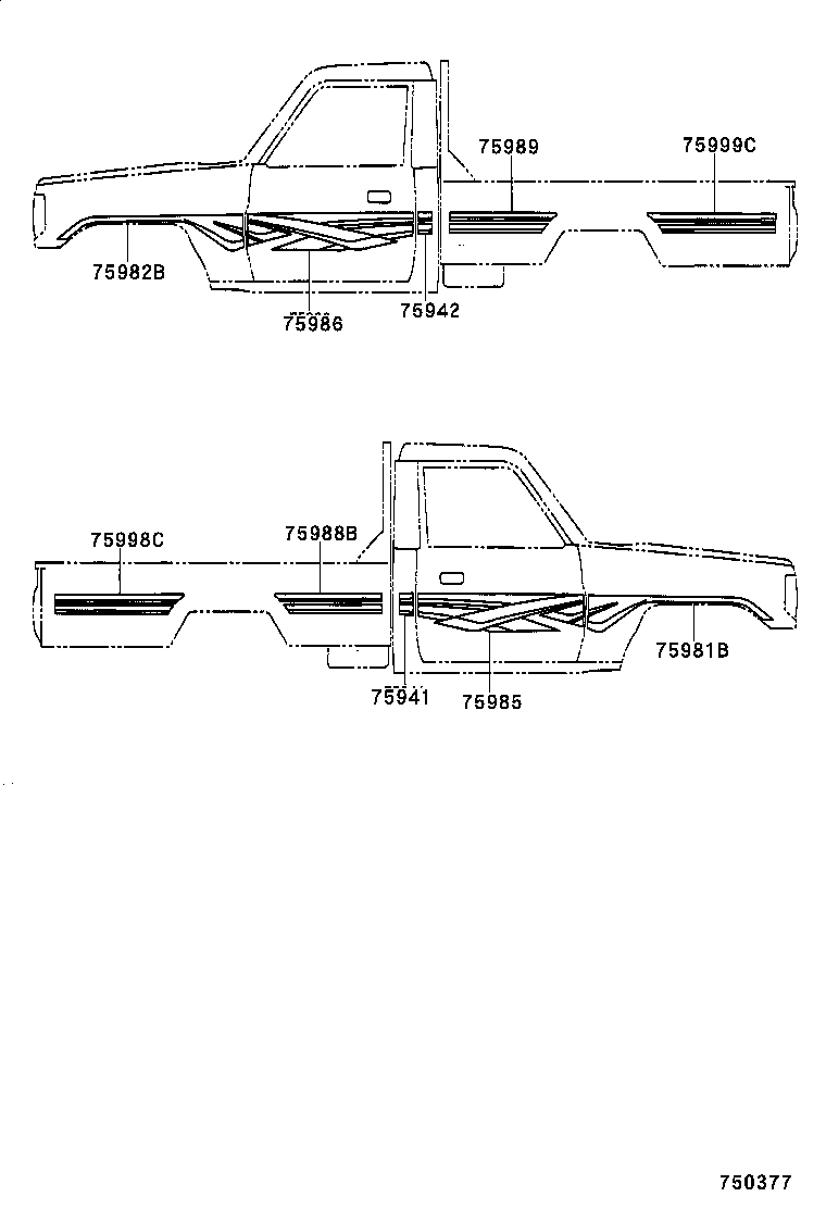  LAND CRUISER 70 |  BODY STRIPE