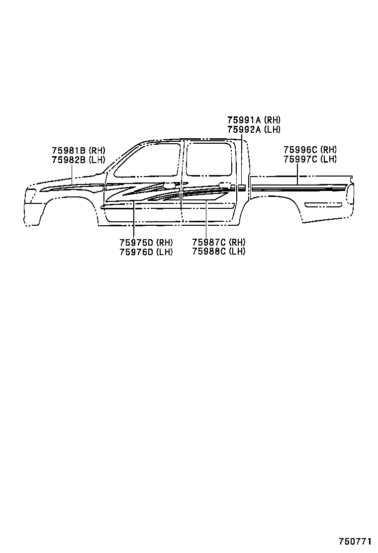  HILUX |  BODY STRIPE