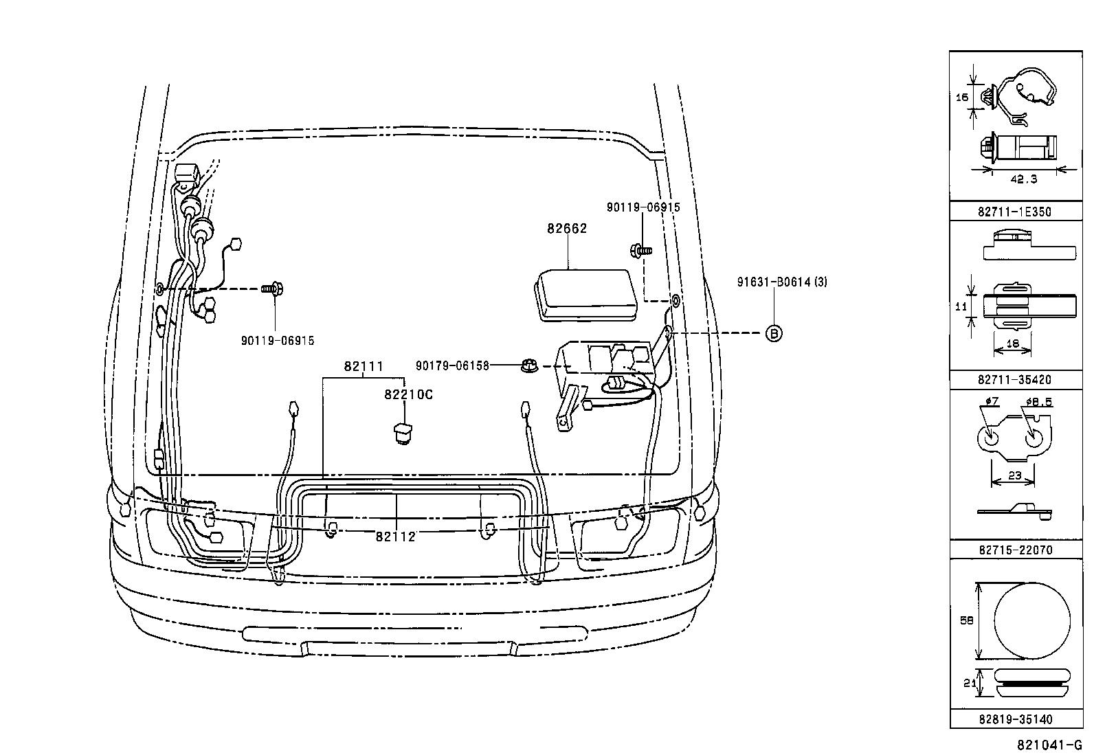  HILUX |  WIRING CLAMP